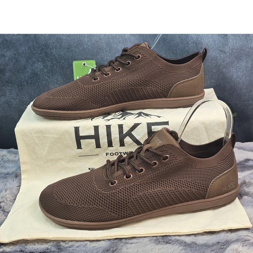 NWT Hike Footwear Range Barefoot Shoes Brown Wool Knit Minimalist EU 43 Mens 10